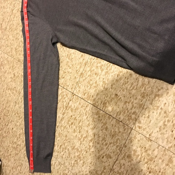 Calvin Klein Extra Fine Merino Wool V-Neck Sweater - Picture 2 of 8